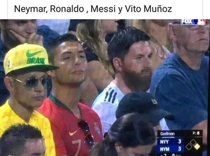 Los gemelos de Neymar, Ronaldo y Messi